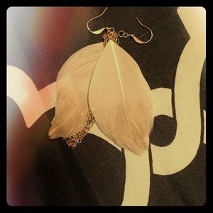 Feather earrings